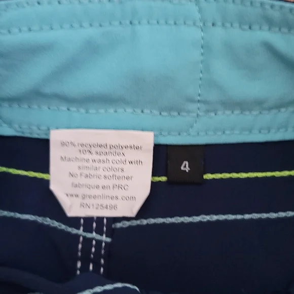Greenlines Boys Boardshort Size 4 NWOT